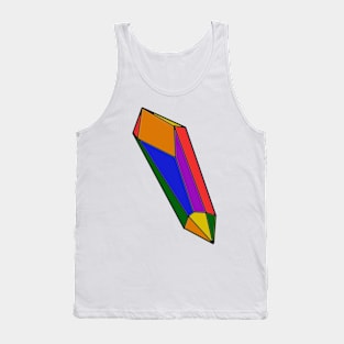 Crystal in Gay Pride Tank Top